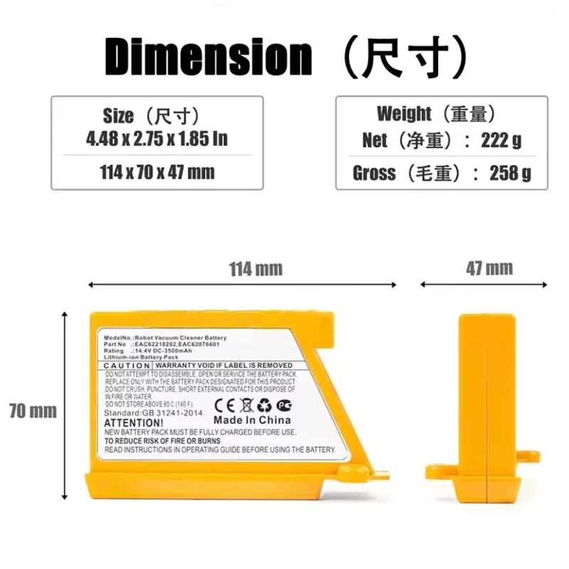 Batería de Repuesto para Aspir - 4S Lipo Battery 14.8V 6000Mah reseña y precio